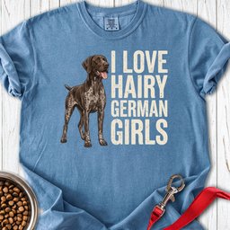 Hairy German Shorthaired Pointer Premium Tee Gift For Dog Lover