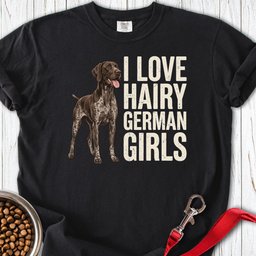 Hairy German Shorthaired Pointer Premium Tee Gift For Dog Lover