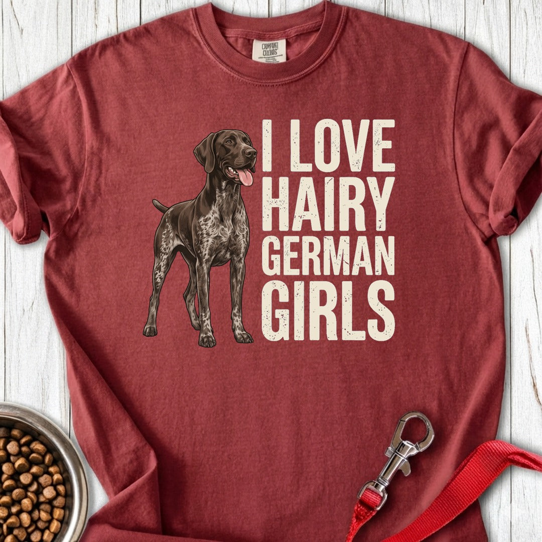 Hairy German Shorthaired Pointer Premium Tee Gift For Dog Lover