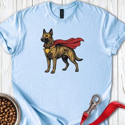 Dutch Shepherd Superhero T Shirt Gift For Dog Lover