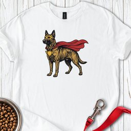 Dutch Shepherd Superhero T Shirt Gift For Dog Lover