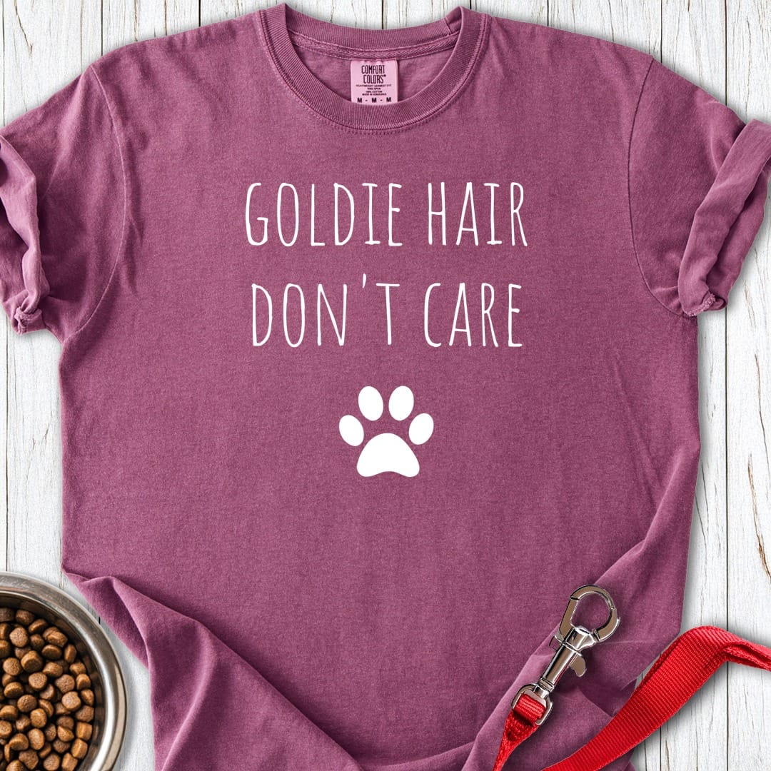 Goldie Hair Dont Care Premium Tee Gift For Dog Lover