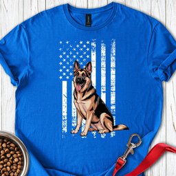 German Shepherd USA T Shirt Gift For Dog Lover