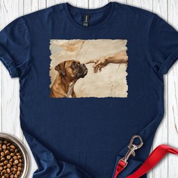 God Creates Fawn Boxer T Shirt Gift For Dog Lover