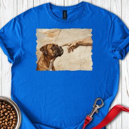 God Creates Fawn Boxer T Shirt Gift For Dog Lover