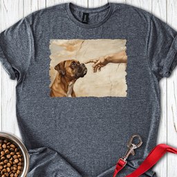 God Creates Fawn Boxer T Shirt Gift For Dog Lover
