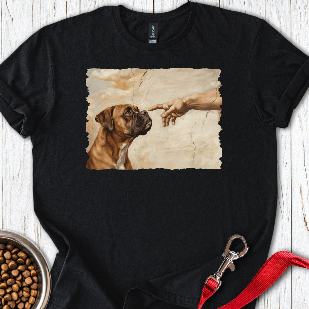 God Creates Fawn Boxer T Shirt Gift For Dog Lover
