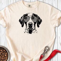 English Pointer Flag Shades Premium Tee Gift For Dog Lover