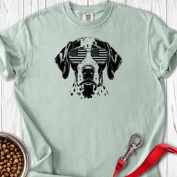 English Pointer Flag Shades Premium Tee Gift For Dog Lover