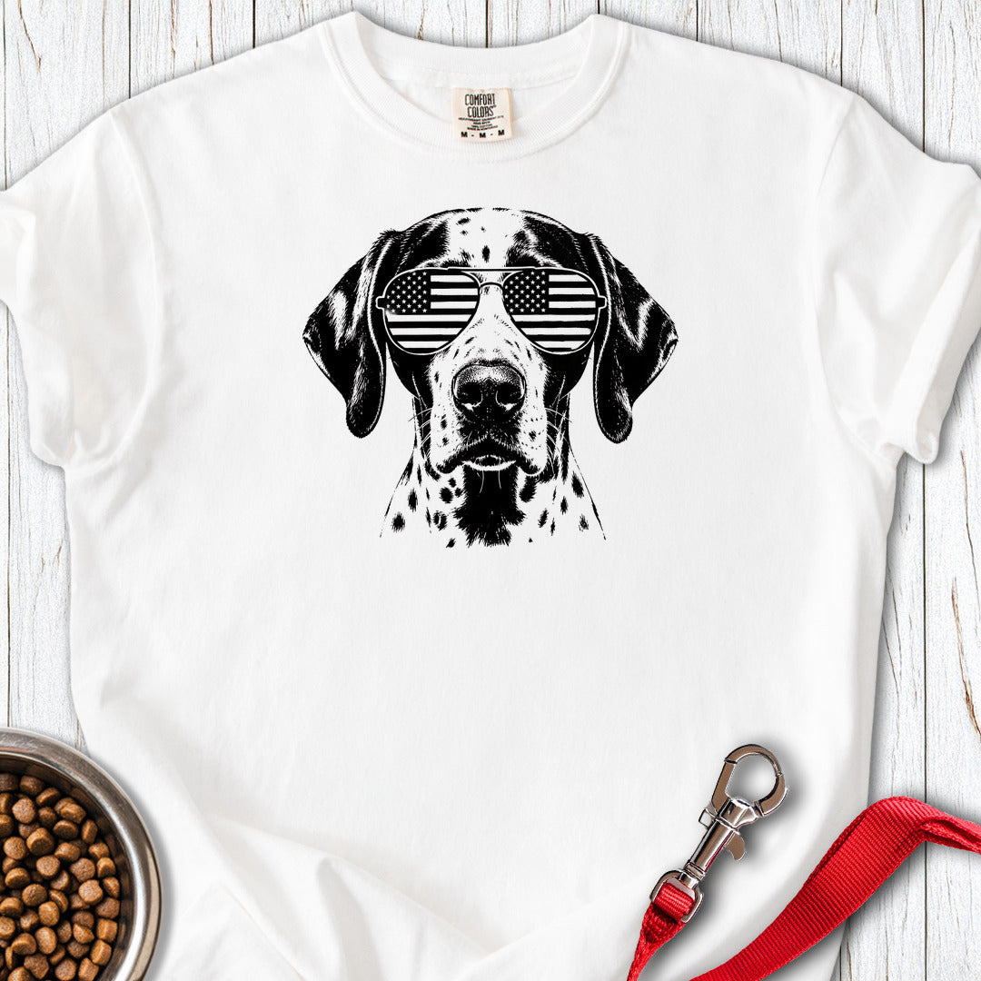 English Pointer Flag Shades Premium Tee Gift For Dog Lover