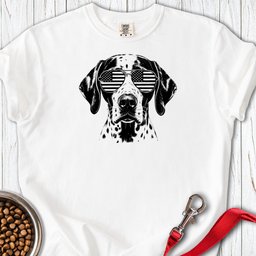 English Pointer Flag Shades Premium Tee Gift For Dog Lover