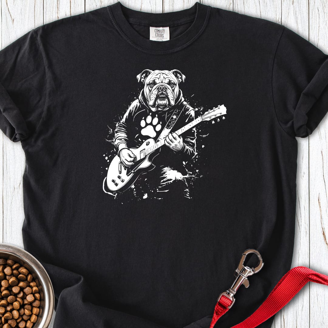English Bulldog Guitar Premium Tee Gift For Dog Lover