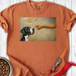 God Creates Mantle Great Dane Premium Tee Gift For Dog Lover