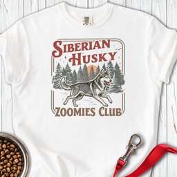 Husky Zoomies Club Premium Tee Gift For Dog Lover