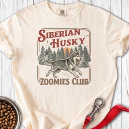 Husky Zoomies Club Premium Tee Gift For Dog Lover
