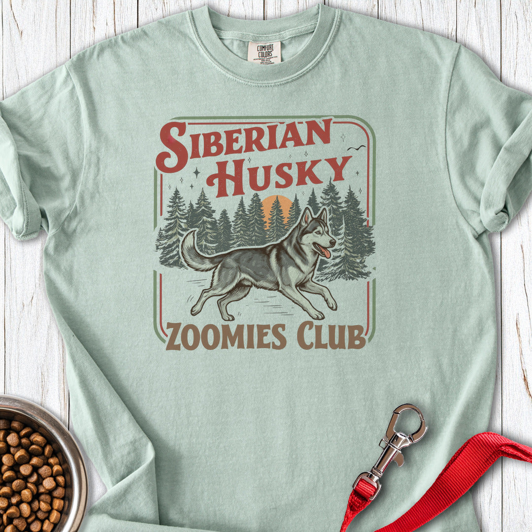 Husky Zoomies Club Premium Tee Gift For Dog Lover