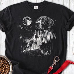English Pointer Moonlight Premium Tee Gift For Dog Lover