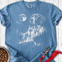 English Pointer Moonlight Premium Tee Gift For Dog Lover