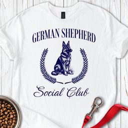 German Shepherd Social Club T Shirt Gift For Dog Lover