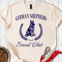 German Shepherd Social Club T Shirt Gift For Dog Lover