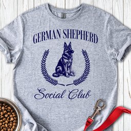 German Shepherd Social Club T Shirt Gift For Dog Lover