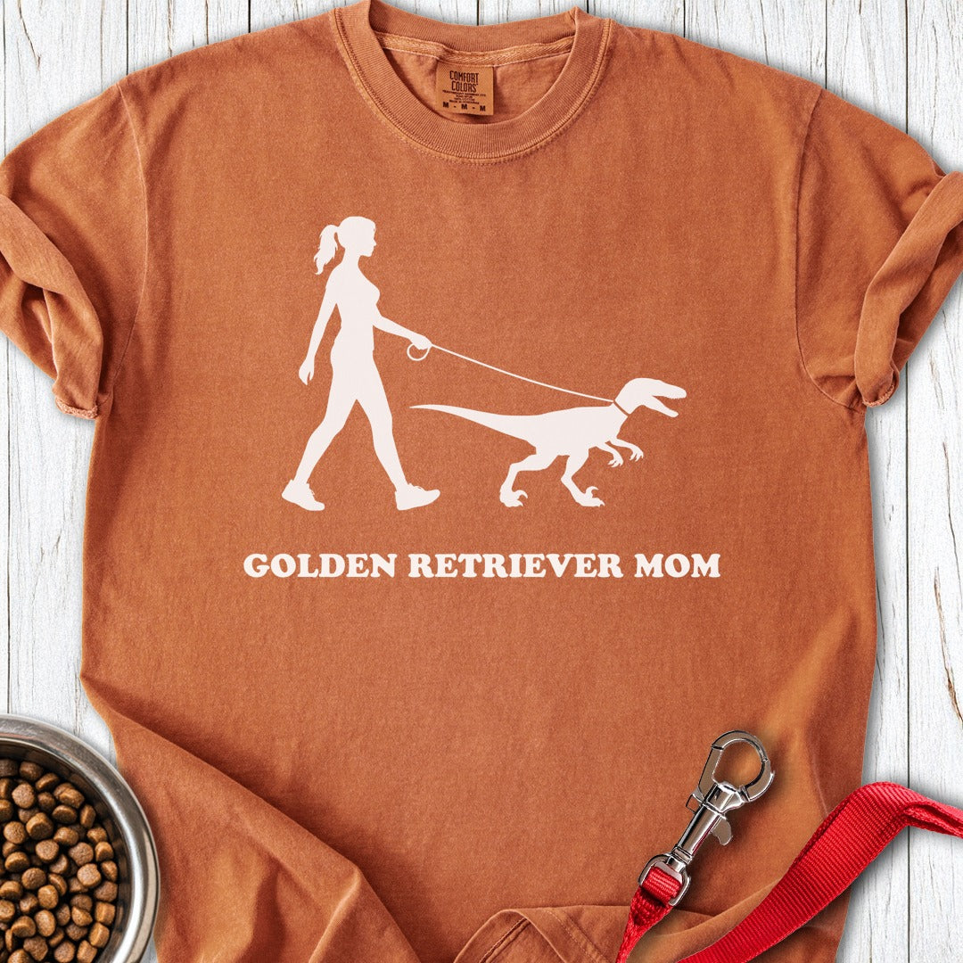 Golden Retriever Mom Premium Tee Gift For Mom
