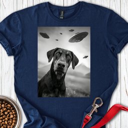 Doberman Pinscher Ufo T Shirt Gift For Dog Lover