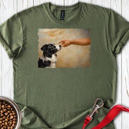 God Creates Border Collie T Shirt Gift For Dog Lover