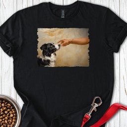 God Creates Border Collie T Shirt Gift For Dog Lover