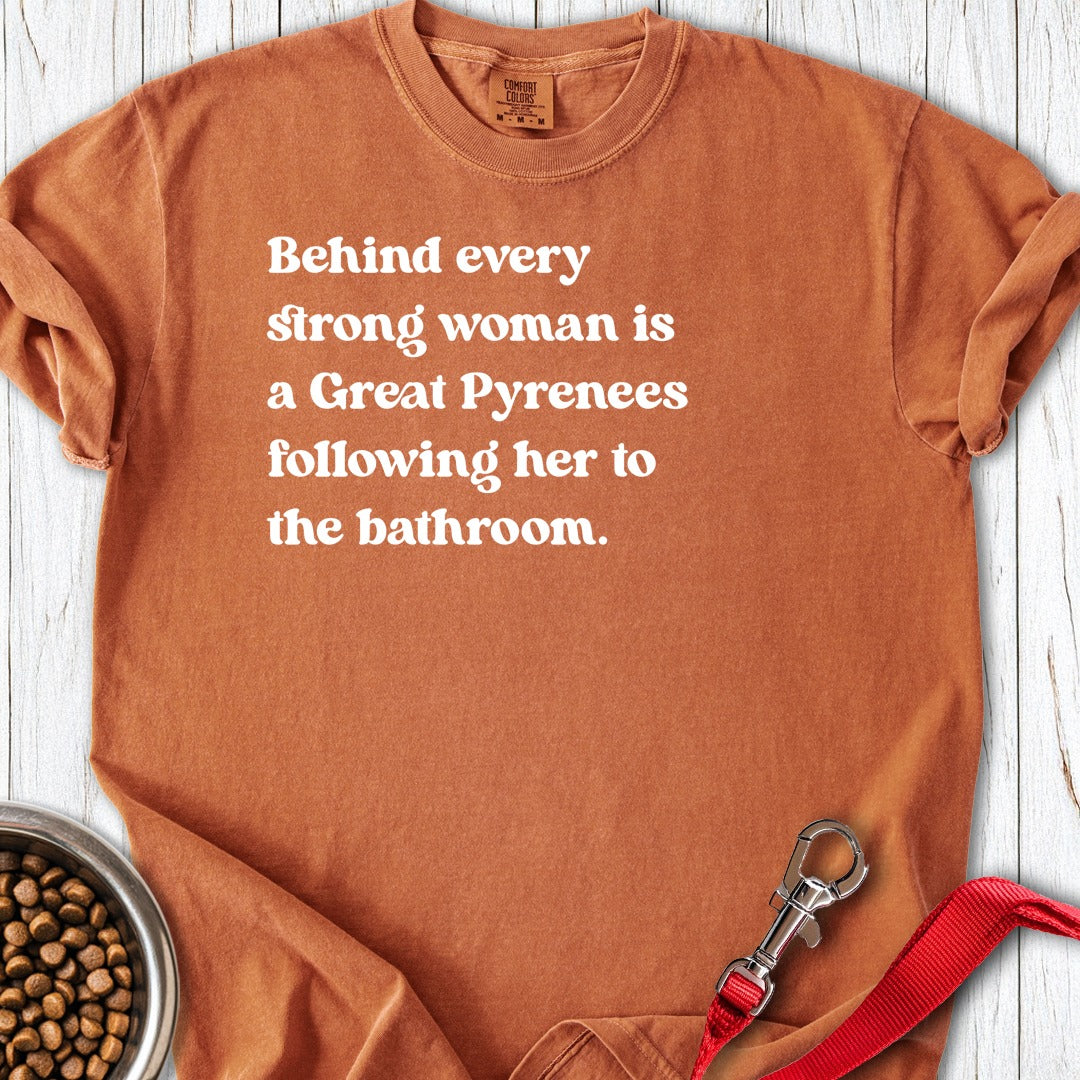 Great Pyrenees Strong Woman Premium Tee Gift For Women