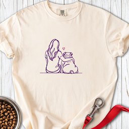 English Bulldog Hug Premium Tee Gift For Dog Lover