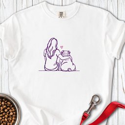 English Bulldog Hug Premium Tee Gift For Dog Lover
