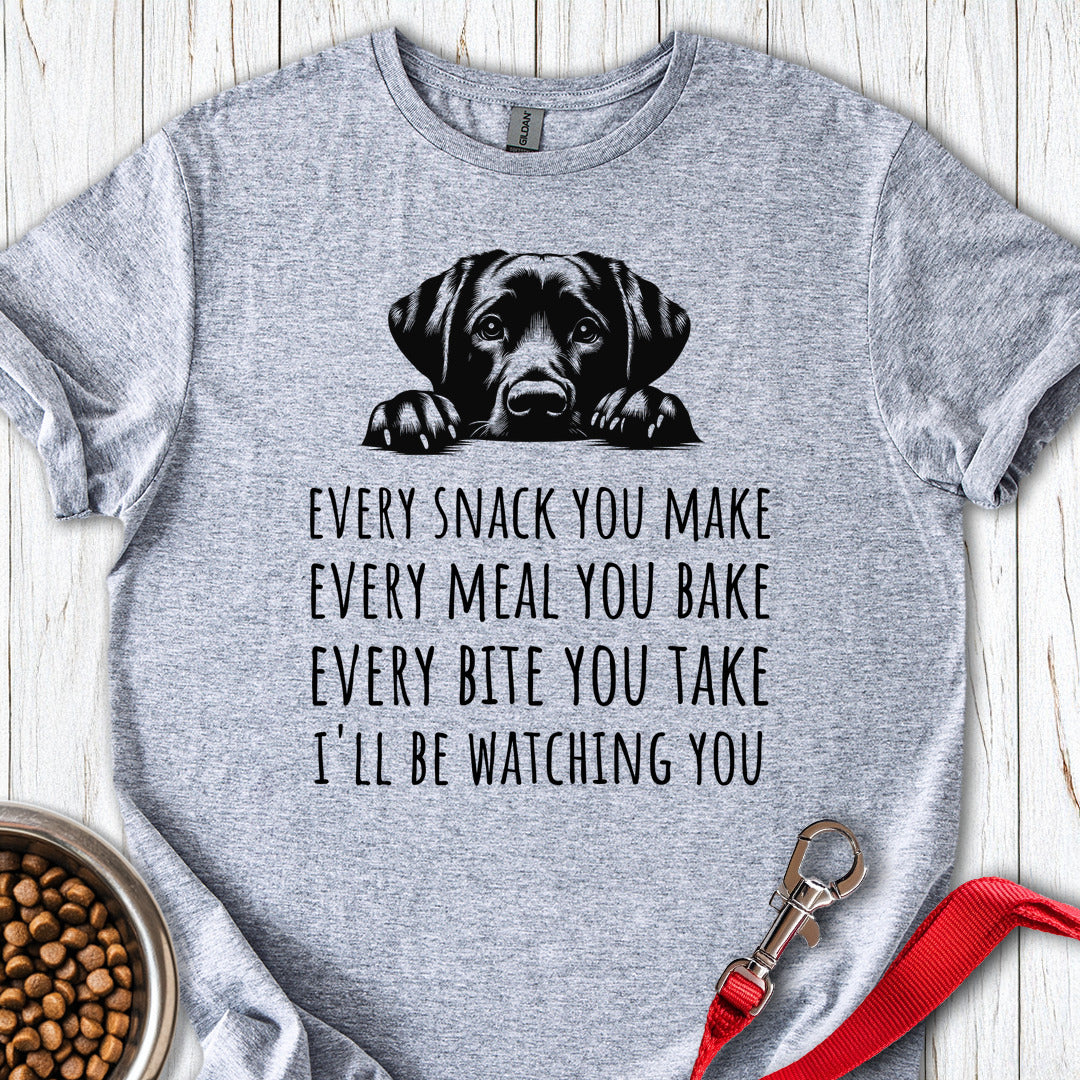 Hungry Labrador T Shirt Gift For Dog Lover