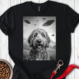 Golden Doodle Ufo T Shirt Gift For Dog Lover