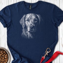 Golden Retriever Engraved T Shirt Gift For Dog Lover