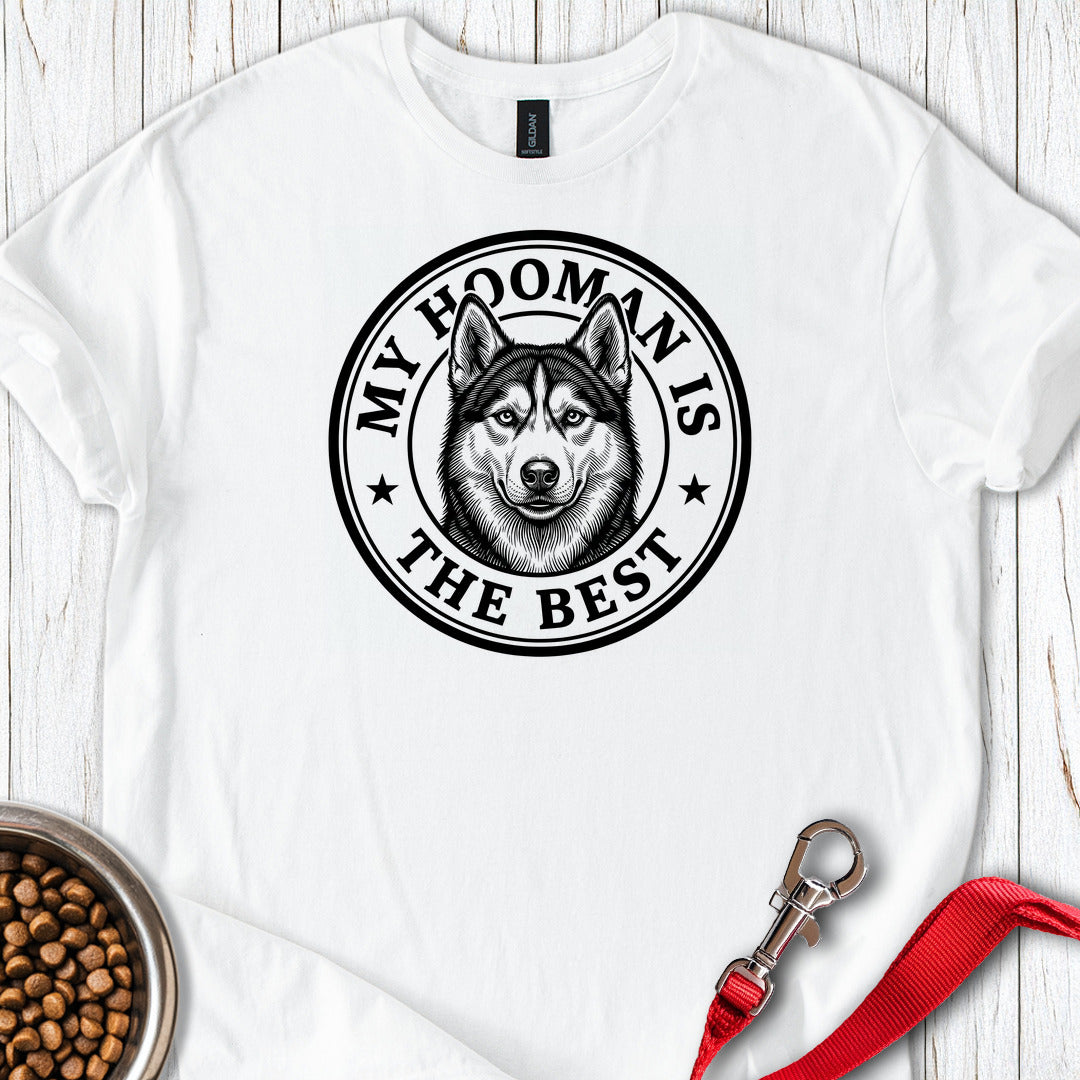 Husky My Hooman T Shirt Gift For Dog Lover
