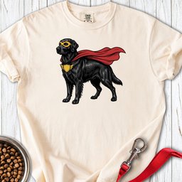 Flat Coated Retriever Superhero Premium Tee Gift For Dog Lover