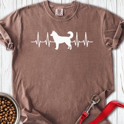 Husky Heartbeat Premium Tee Gift For Dog Lover