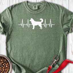 Husky Heartbeat Premium Tee Gift For Dog Lover