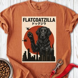 Flat Coated Retriever Flatcoatzilla Premium Tee Gift For Dog Lover