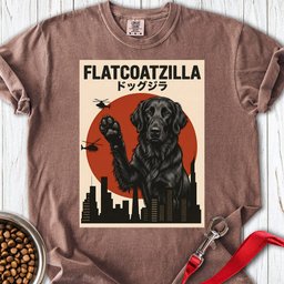 Flat Coated Retriever Flatcoatzilla Premium Tee Gift For Dog Lover