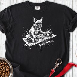 French Bulldog DJ Premium Tee Gift For Dog Lover