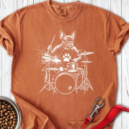 French Bulldog Drummer Premium Tee Gift For Dog Lover