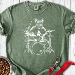 French Bulldog Drummer Premium Tee Gift For Dog Lover
