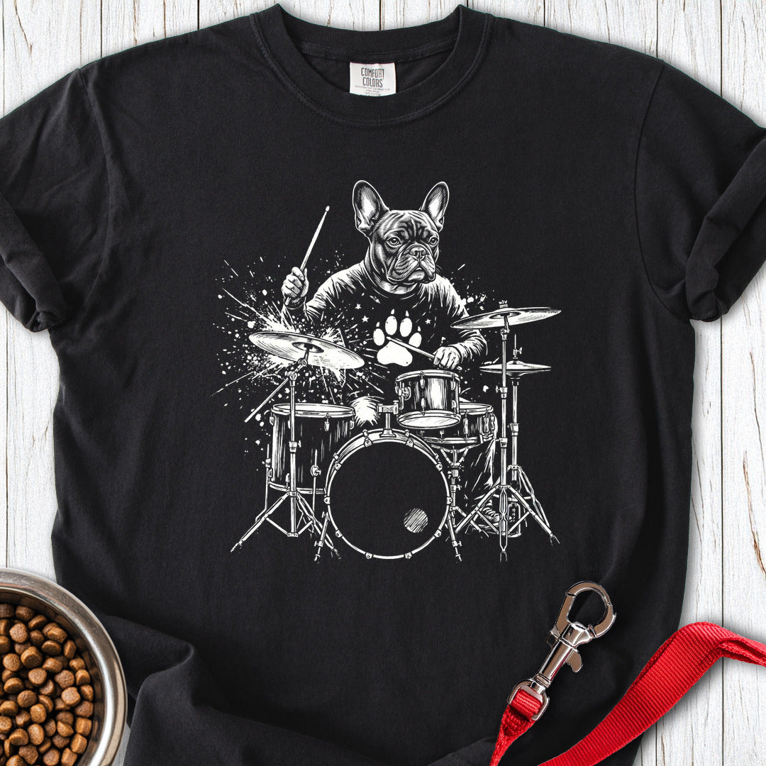 French Bulldog Drummer Premium Tee Gift For Dog Lover