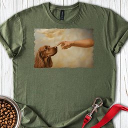 God Creates Red Cocker Spaniel T Shirt Gift For Dog Lover