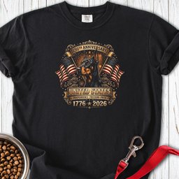 Doberman 250 USA Anniversary Premium Tee Gift For Dog Lover