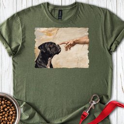 God Creates Black Boxer T Shirt Gift For Dog Lover