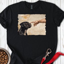 God Creates Black Boxer T Shirt Gift For Dog Lover