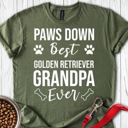 Golden Retriever Grandpa T Shirt Gift For Grandpa